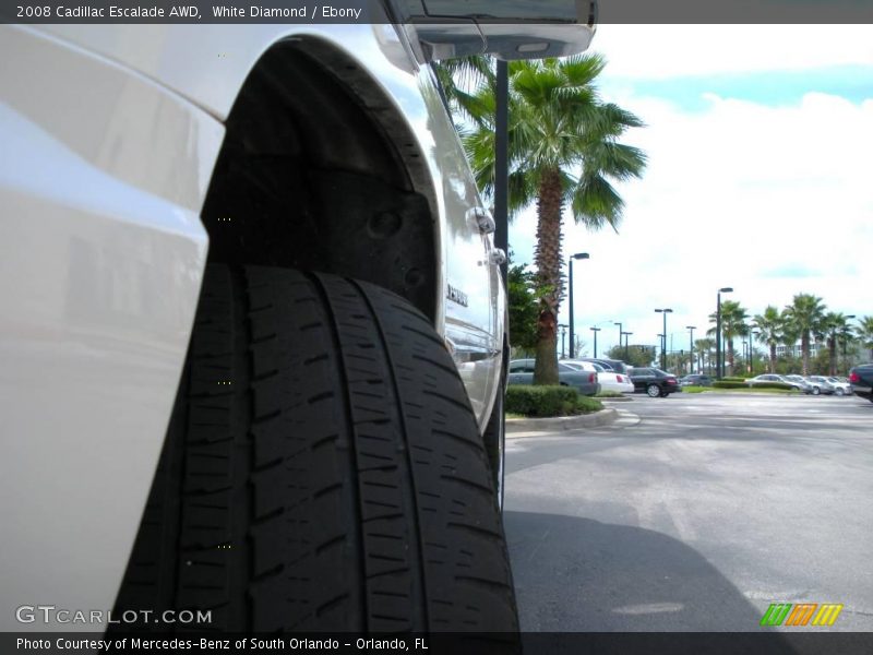 White Diamond / Ebony 2008 Cadillac Escalade AWD