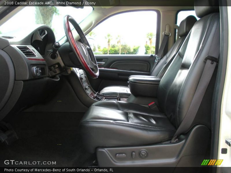 White Diamond / Ebony 2008 Cadillac Escalade AWD