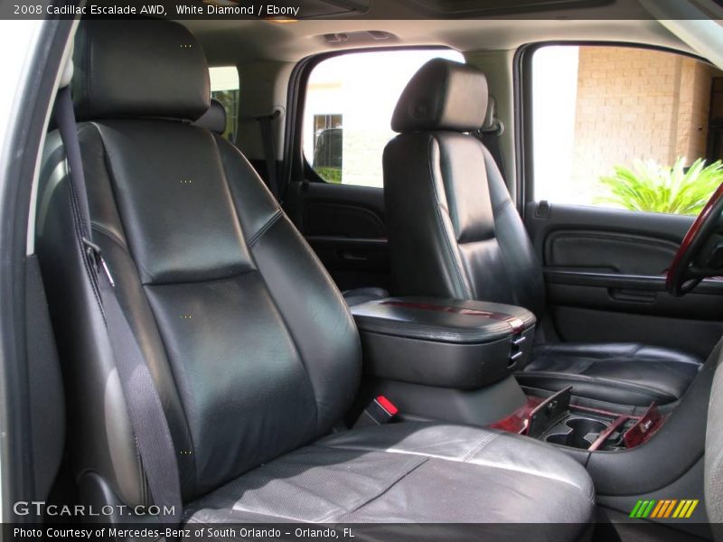 White Diamond / Ebony 2008 Cadillac Escalade AWD
