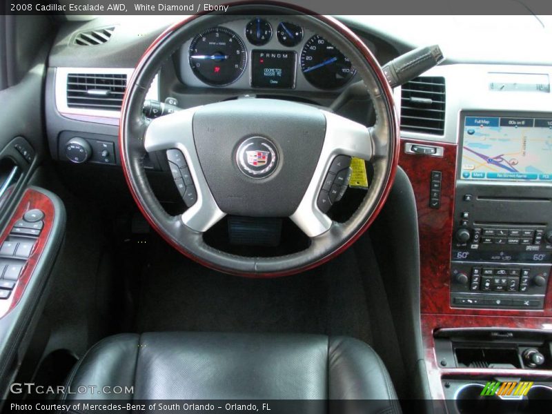 White Diamond / Ebony 2008 Cadillac Escalade AWD