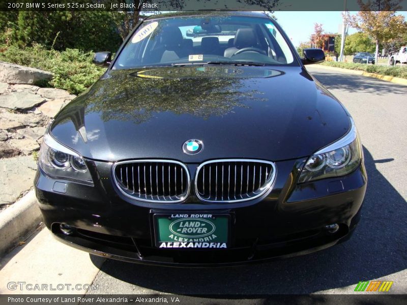 Jet Black / Black 2007 BMW 5 Series 525xi Sedan