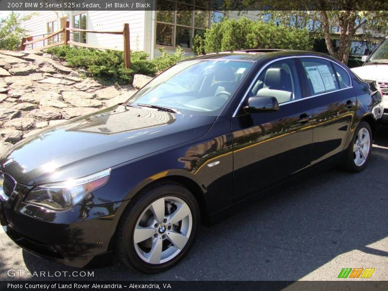 Jet Black / Black 2007 BMW 5 Series 525xi Sedan