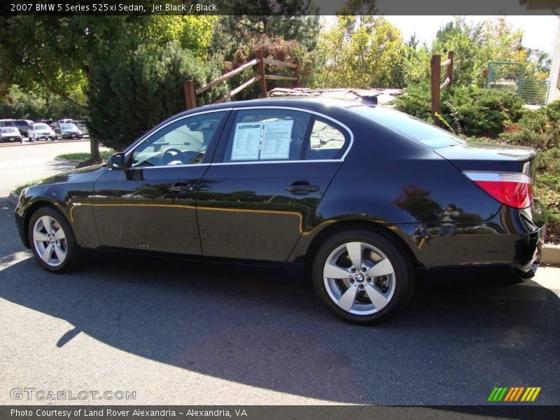 Jet Black / Black 2007 BMW 5 Series 525xi Sedan