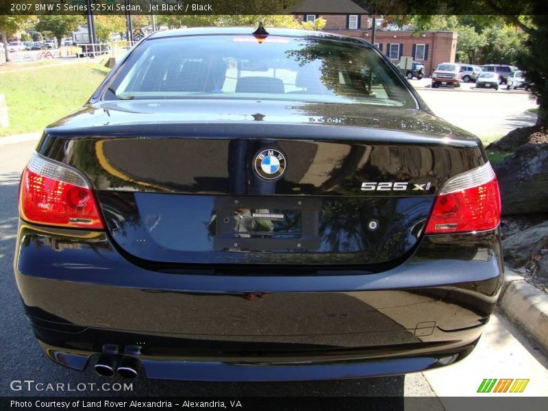 Jet Black / Black 2007 BMW 5 Series 525xi Sedan