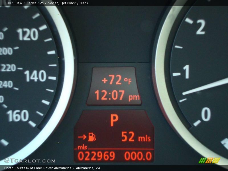 Jet Black / Black 2007 BMW 5 Series 525xi Sedan