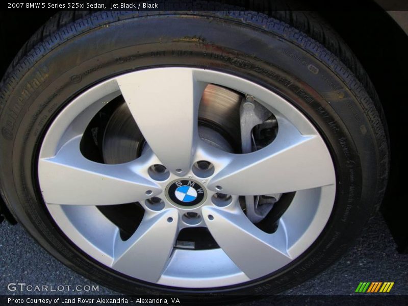 Jet Black / Black 2007 BMW 5 Series 525xi Sedan