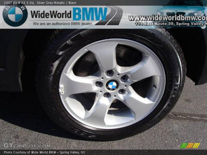 Silver Grey Metallic / Black 2007 BMW X3 3.0si