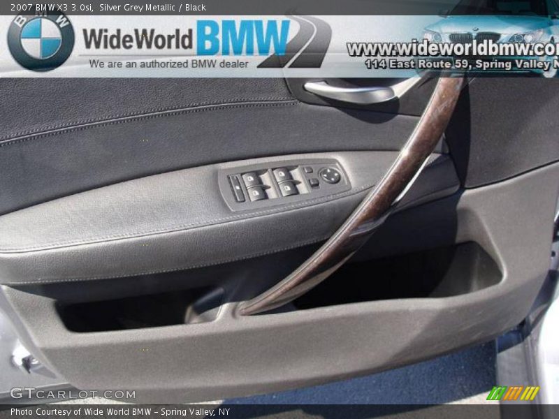 Silver Grey Metallic / Black 2007 BMW X3 3.0si