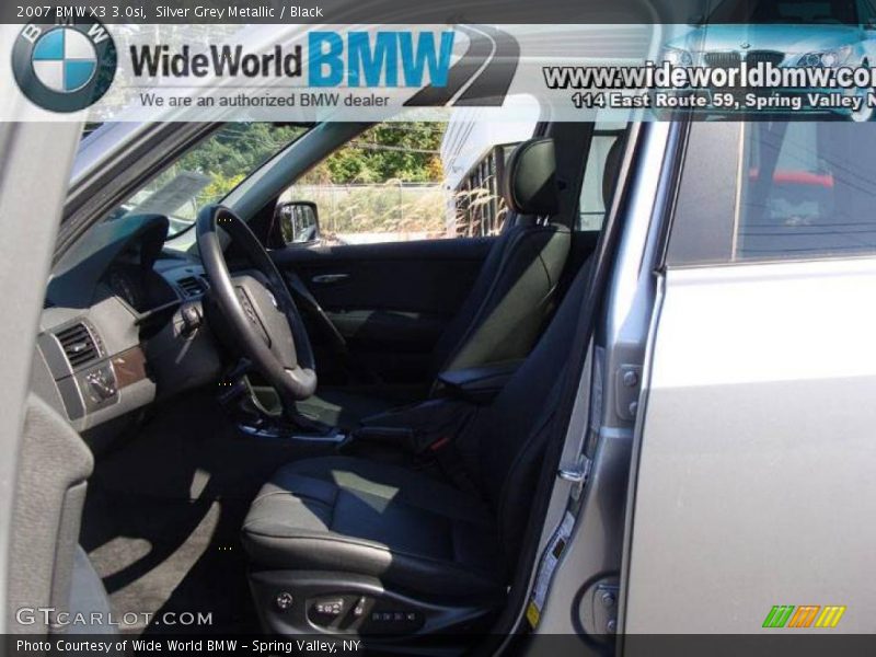 Silver Grey Metallic / Black 2007 BMW X3 3.0si