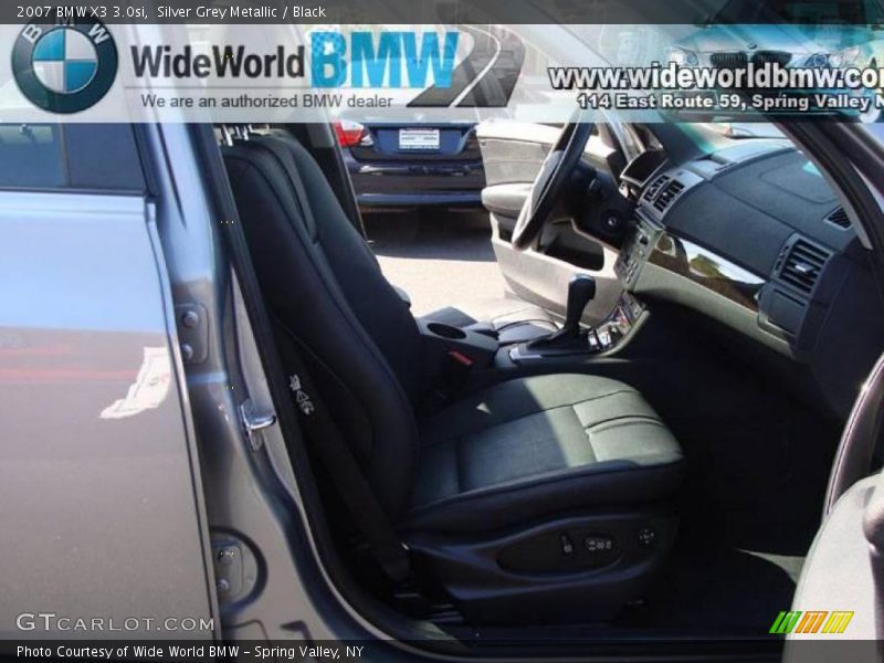 Silver Grey Metallic / Black 2007 BMW X3 3.0si