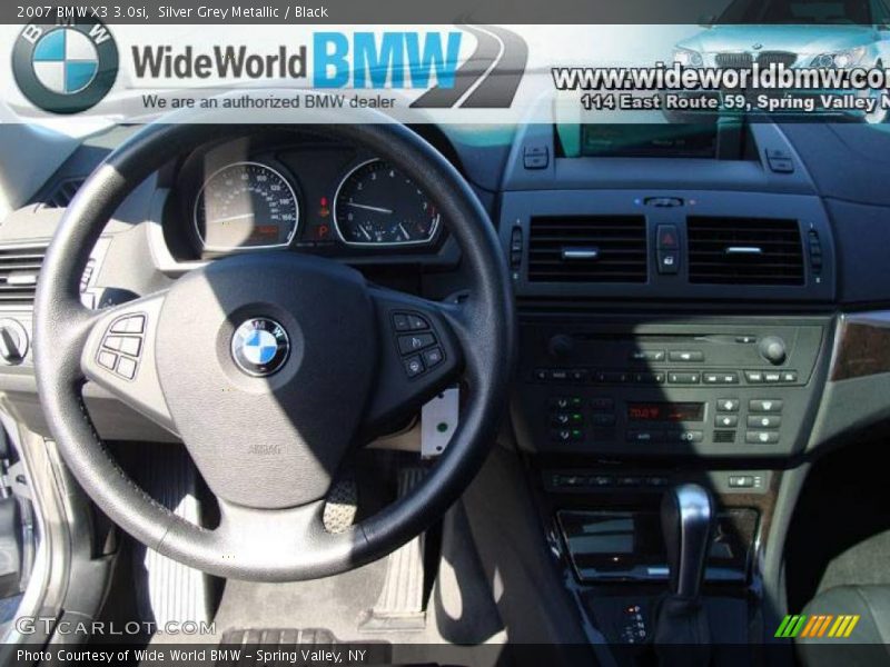 Silver Grey Metallic / Black 2007 BMW X3 3.0si
