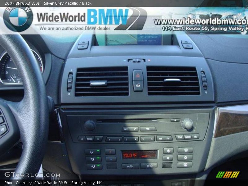 Silver Grey Metallic / Black 2007 BMW X3 3.0si