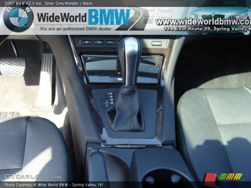 Silver Grey Metallic / Black 2007 BMW X3 3.0si