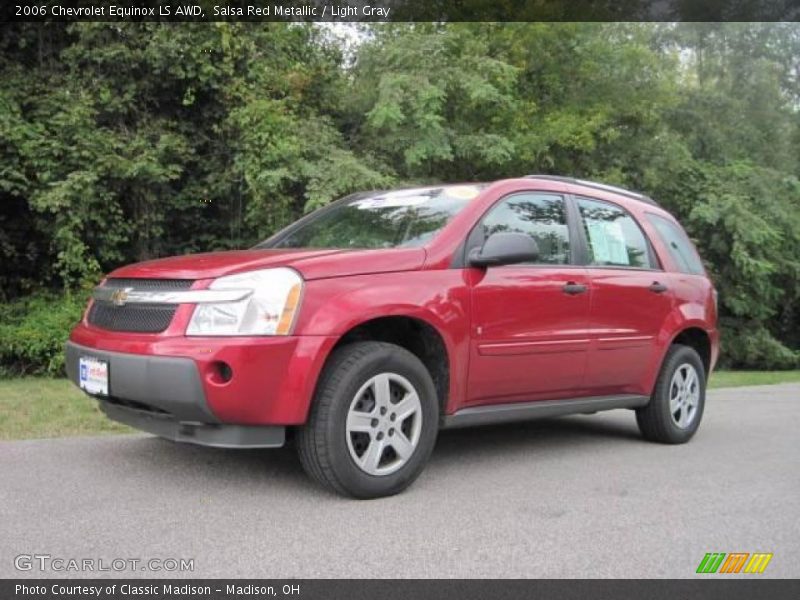 Salsa Red Metallic / Light Gray 2006 Chevrolet Equinox LS AWD