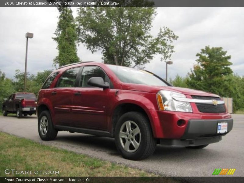 Salsa Red Metallic / Light Gray 2006 Chevrolet Equinox LS AWD