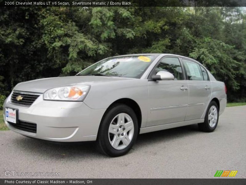 Silverstone Metallic / Ebony Black 2006 Chevrolet Malibu LT V6 Sedan