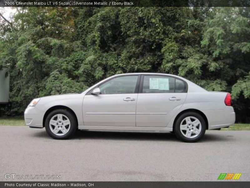 Silverstone Metallic / Ebony Black 2006 Chevrolet Malibu LT V6 Sedan