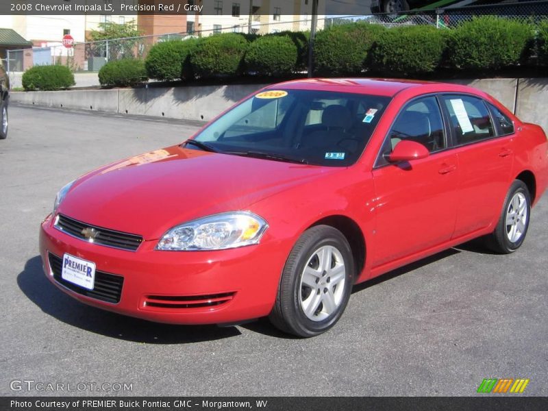 Precision Red / Gray 2008 Chevrolet Impala LS