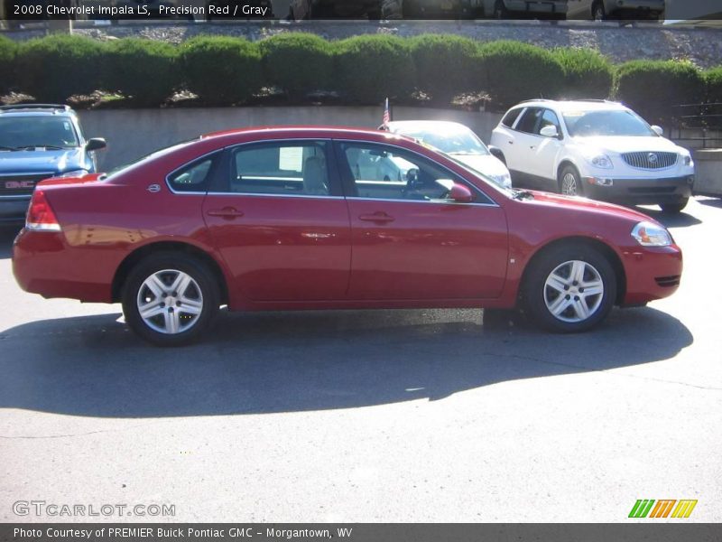 Precision Red / Gray 2008 Chevrolet Impala LS
