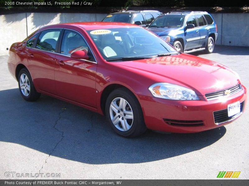 Precision Red / Gray 2008 Chevrolet Impala LS