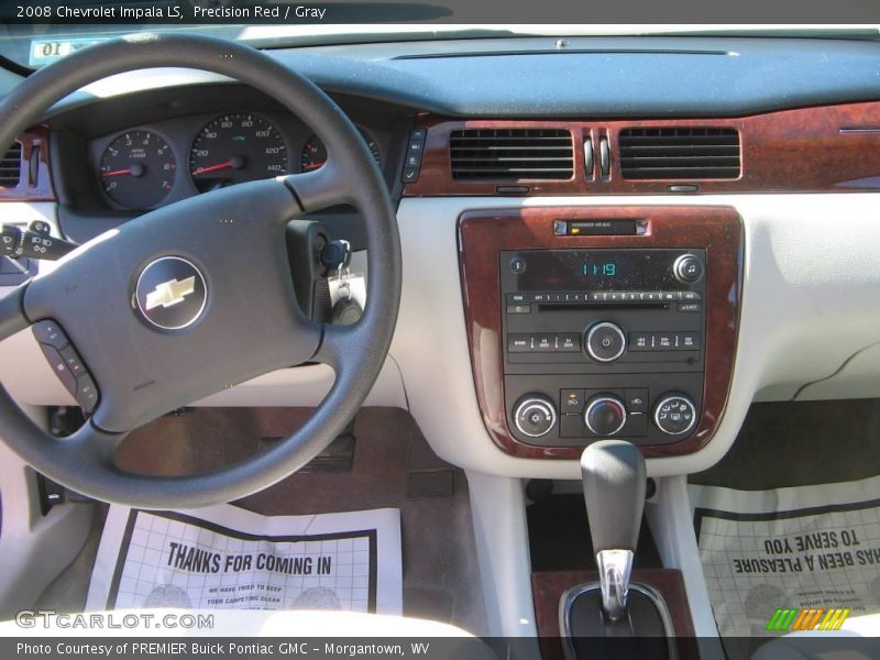 Precision Red / Gray 2008 Chevrolet Impala LS