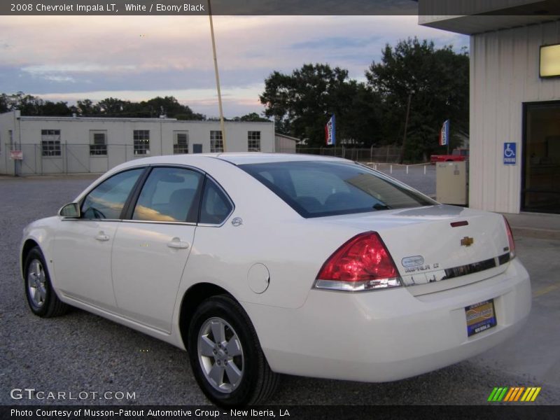 White / Ebony Black 2008 Chevrolet Impala LT