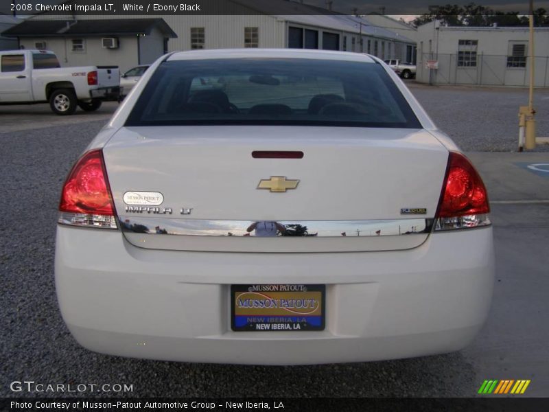 White / Ebony Black 2008 Chevrolet Impala LT