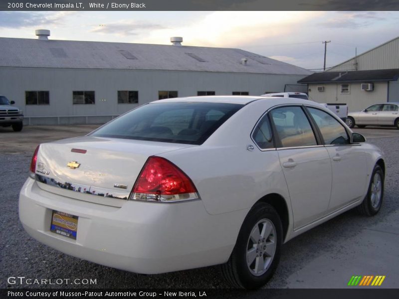 White / Ebony Black 2008 Chevrolet Impala LT