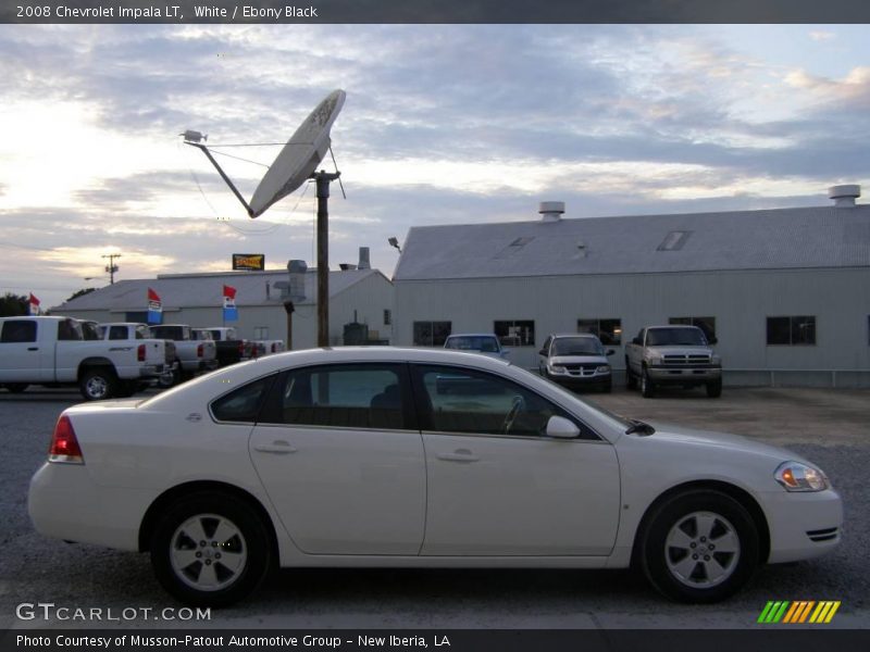 White / Ebony Black 2008 Chevrolet Impala LT