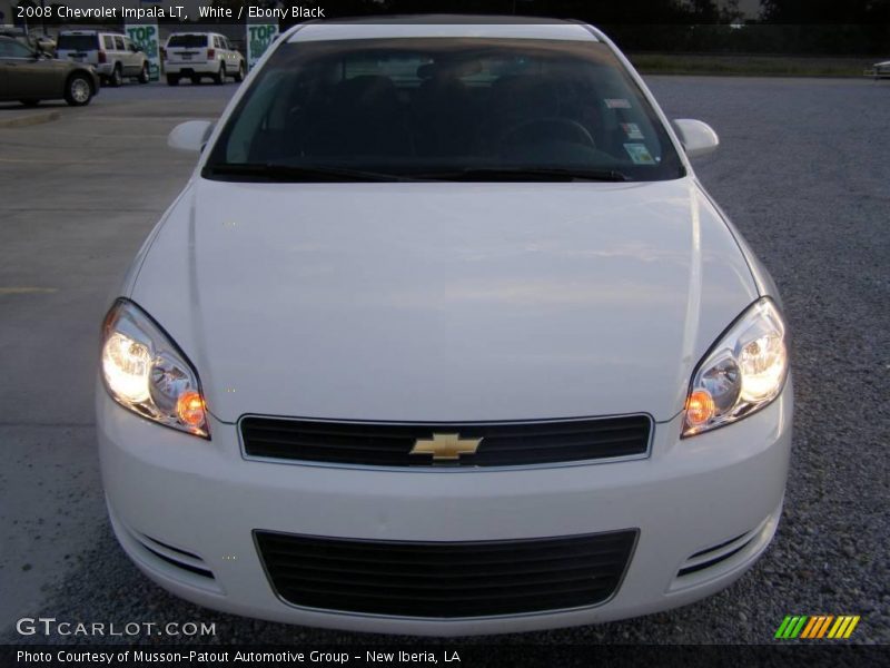 White / Ebony Black 2008 Chevrolet Impala LT