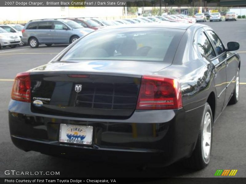 Brilliant Black Crystal Pearl / Dark Slate Gray 2007 Dodge Charger