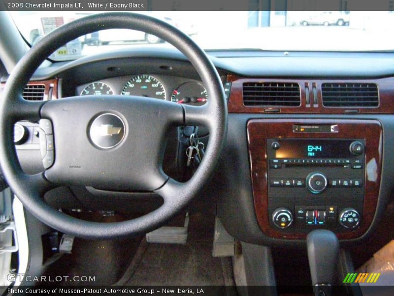 White / Ebony Black 2008 Chevrolet Impala LT