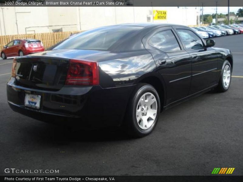 Brilliant Black Crystal Pearl / Dark Slate Gray 2007 Dodge Charger