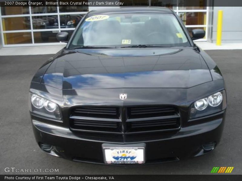 Brilliant Black Crystal Pearl / Dark Slate Gray 2007 Dodge Charger
