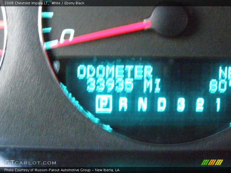 White / Ebony Black 2008 Chevrolet Impala LT