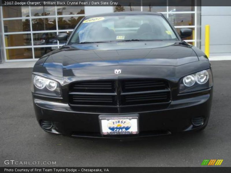 Brilliant Black Crystal Pearl / Dark Slate Gray 2007 Dodge Charger