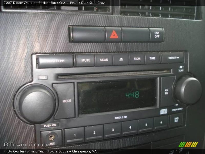 Brilliant Black Crystal Pearl / Dark Slate Gray 2007 Dodge Charger