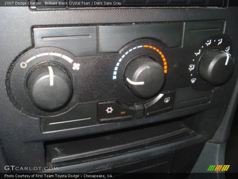 Brilliant Black Crystal Pearl / Dark Slate Gray 2007 Dodge Charger