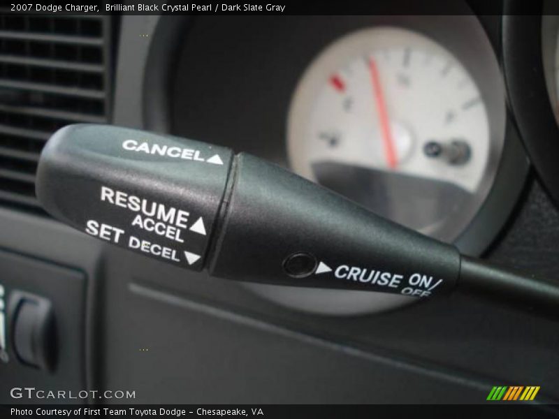 Brilliant Black Crystal Pearl / Dark Slate Gray 2007 Dodge Charger