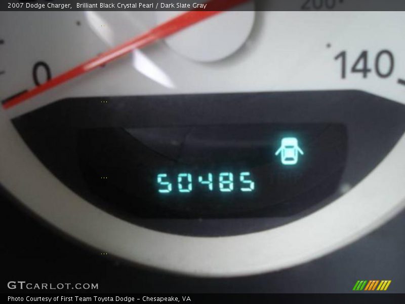 Brilliant Black Crystal Pearl / Dark Slate Gray 2007 Dodge Charger