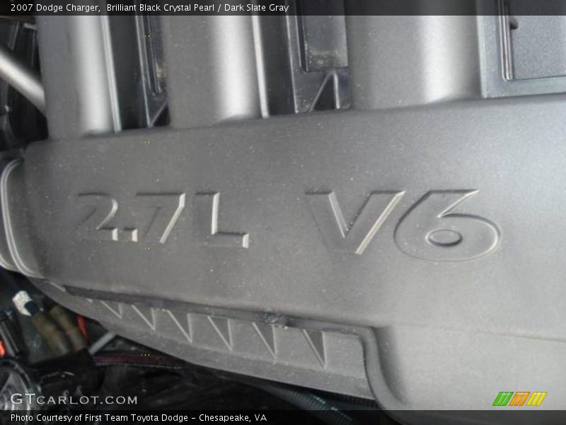 Brilliant Black Crystal Pearl / Dark Slate Gray 2007 Dodge Charger