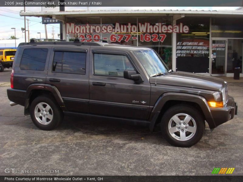 Dark Khaki Pearl / Khaki 2006 Jeep Commander 4x4