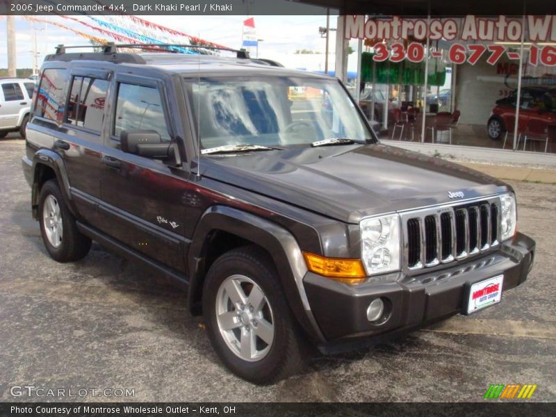 Dark Khaki Pearl / Khaki 2006 Jeep Commander 4x4