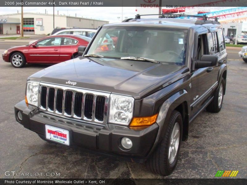 Dark Khaki Pearl / Khaki 2006 Jeep Commander 4x4