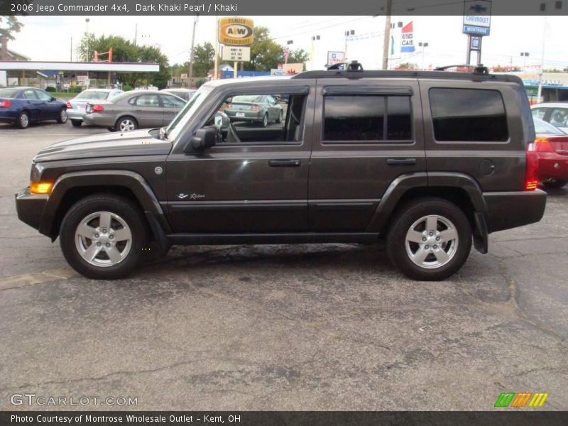 Dark Khaki Pearl / Khaki 2006 Jeep Commander 4x4