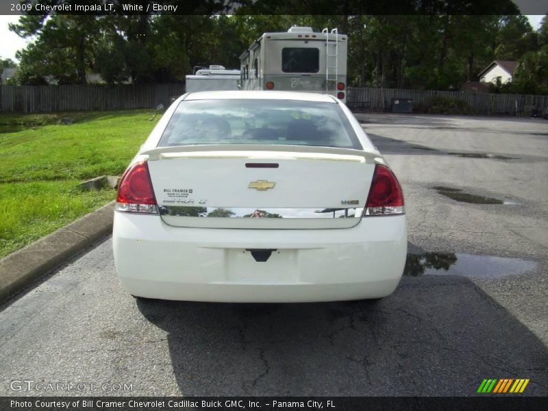 White / Ebony 2009 Chevrolet Impala LT