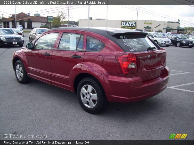 Inferno Red Crystal Pearl / Pastel Pebble Beige 2008 Dodge Caliber SE