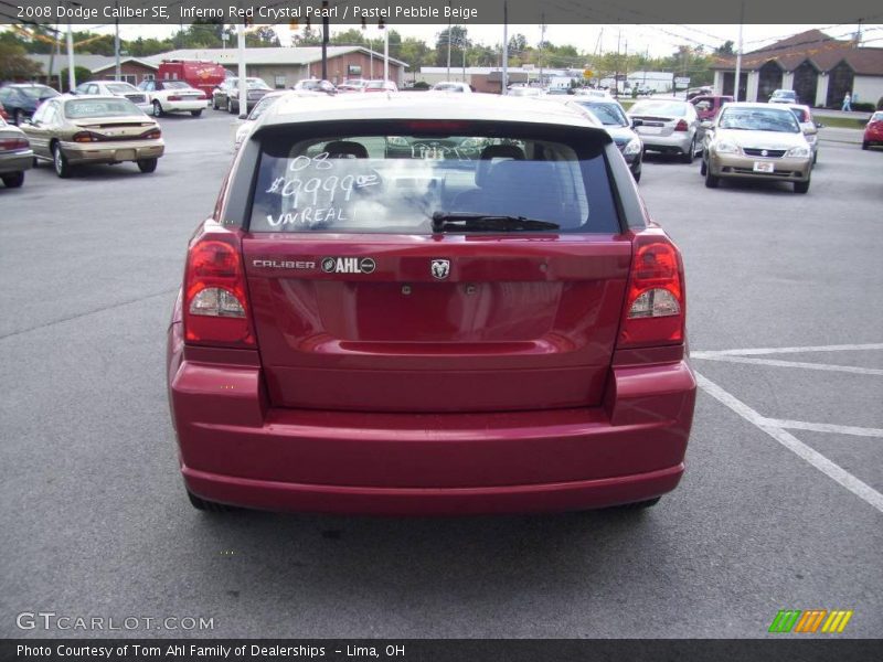 Inferno Red Crystal Pearl / Pastel Pebble Beige 2008 Dodge Caliber SE