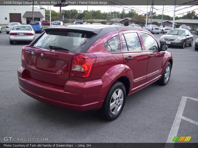 Inferno Red Crystal Pearl / Pastel Pebble Beige 2008 Dodge Caliber SE