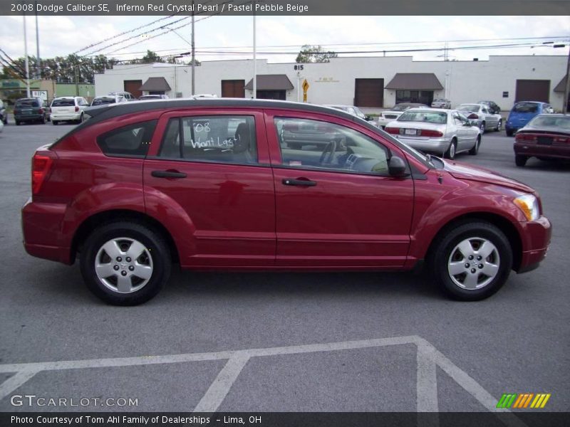 Inferno Red Crystal Pearl / Pastel Pebble Beige 2008 Dodge Caliber SE